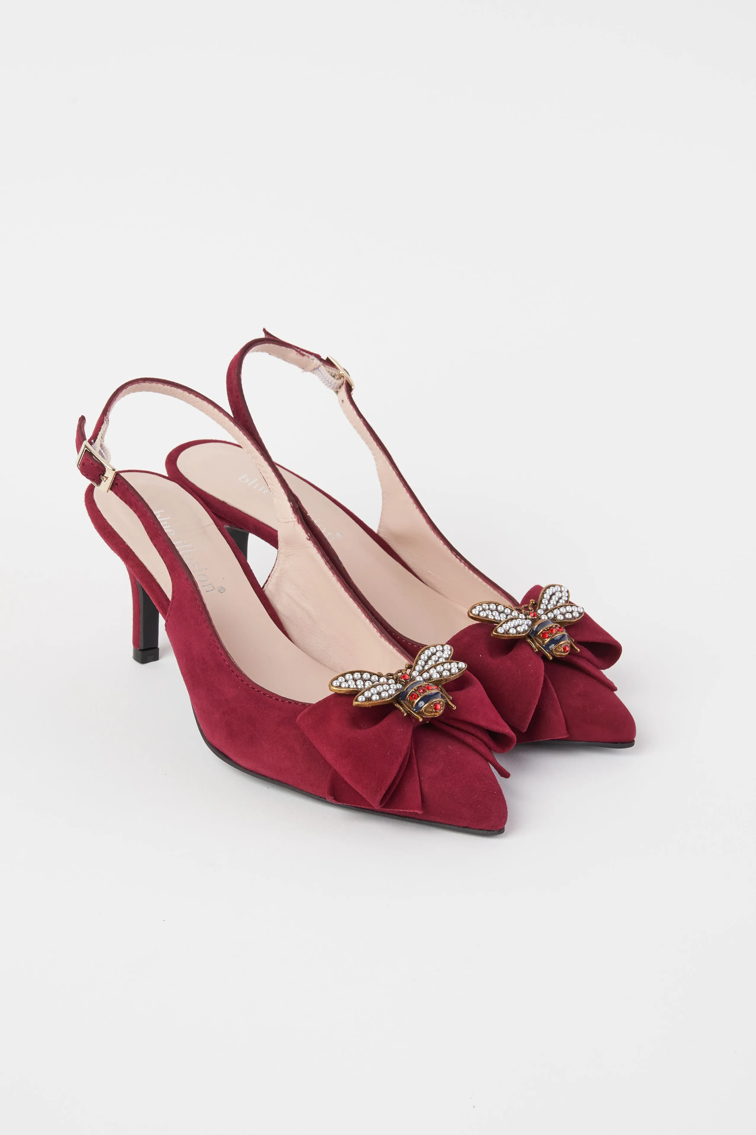 Abbey Burgundy Slingback