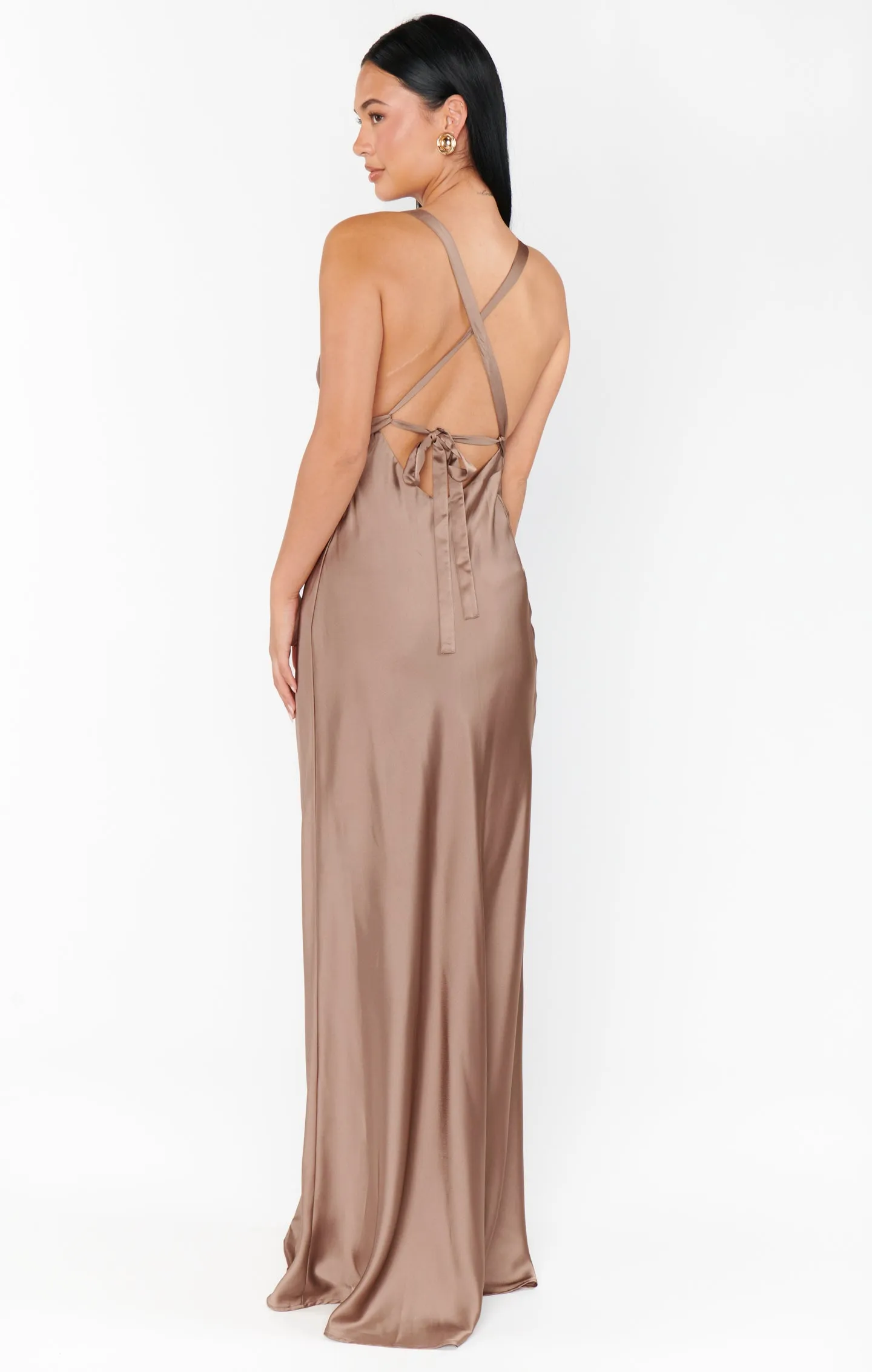 Anderson Maxi Dress ~ Dune Luxe Satin