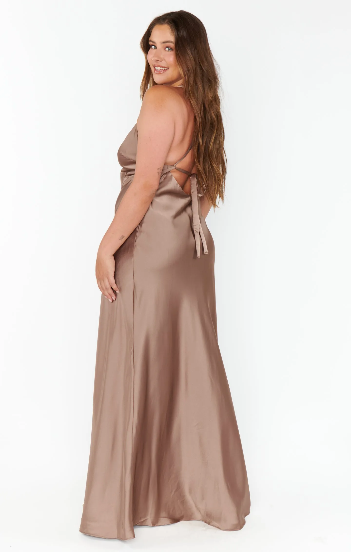 Anderson Maxi Dress ~ Dune Luxe Satin