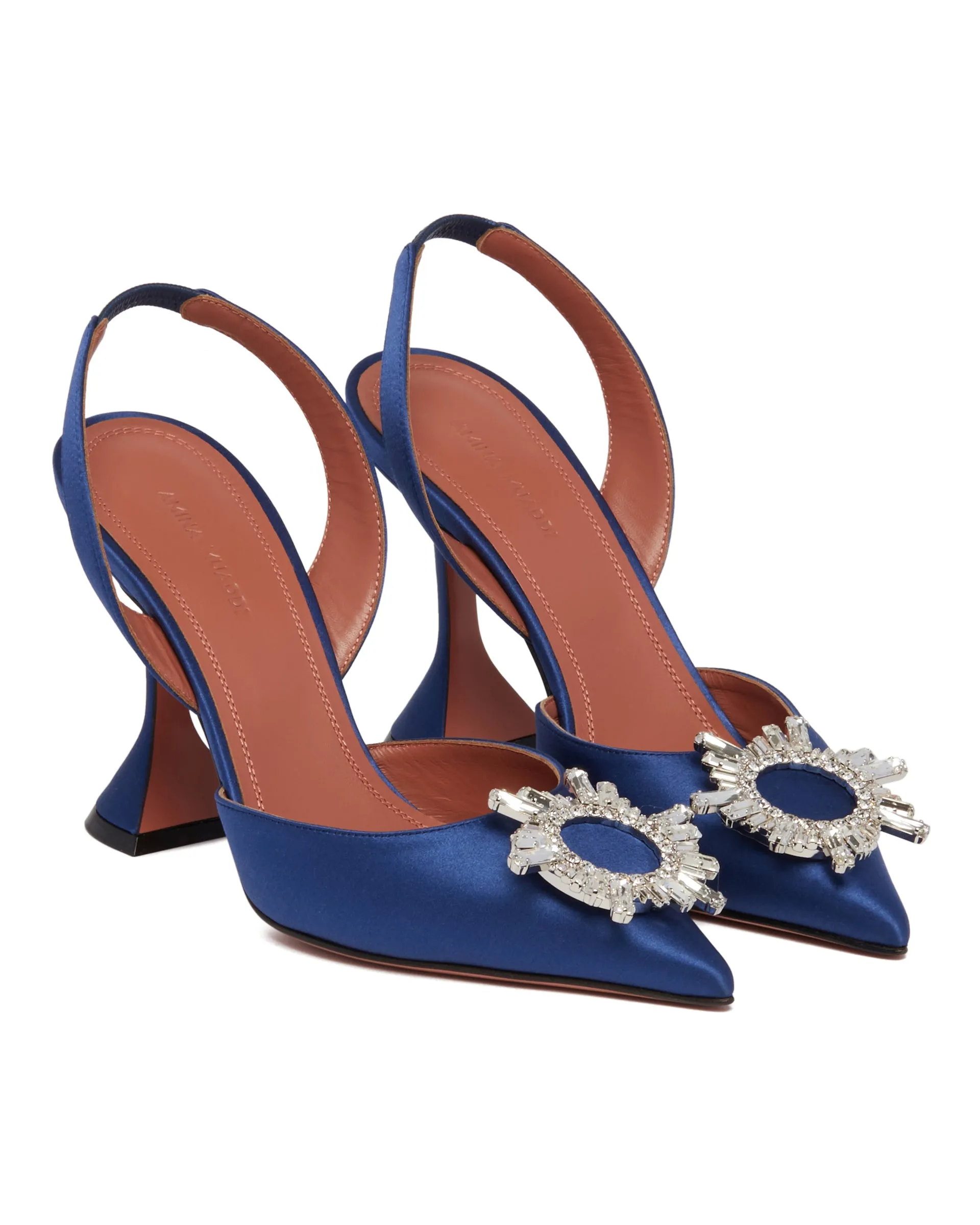 Begum Blue Slingback Pumps