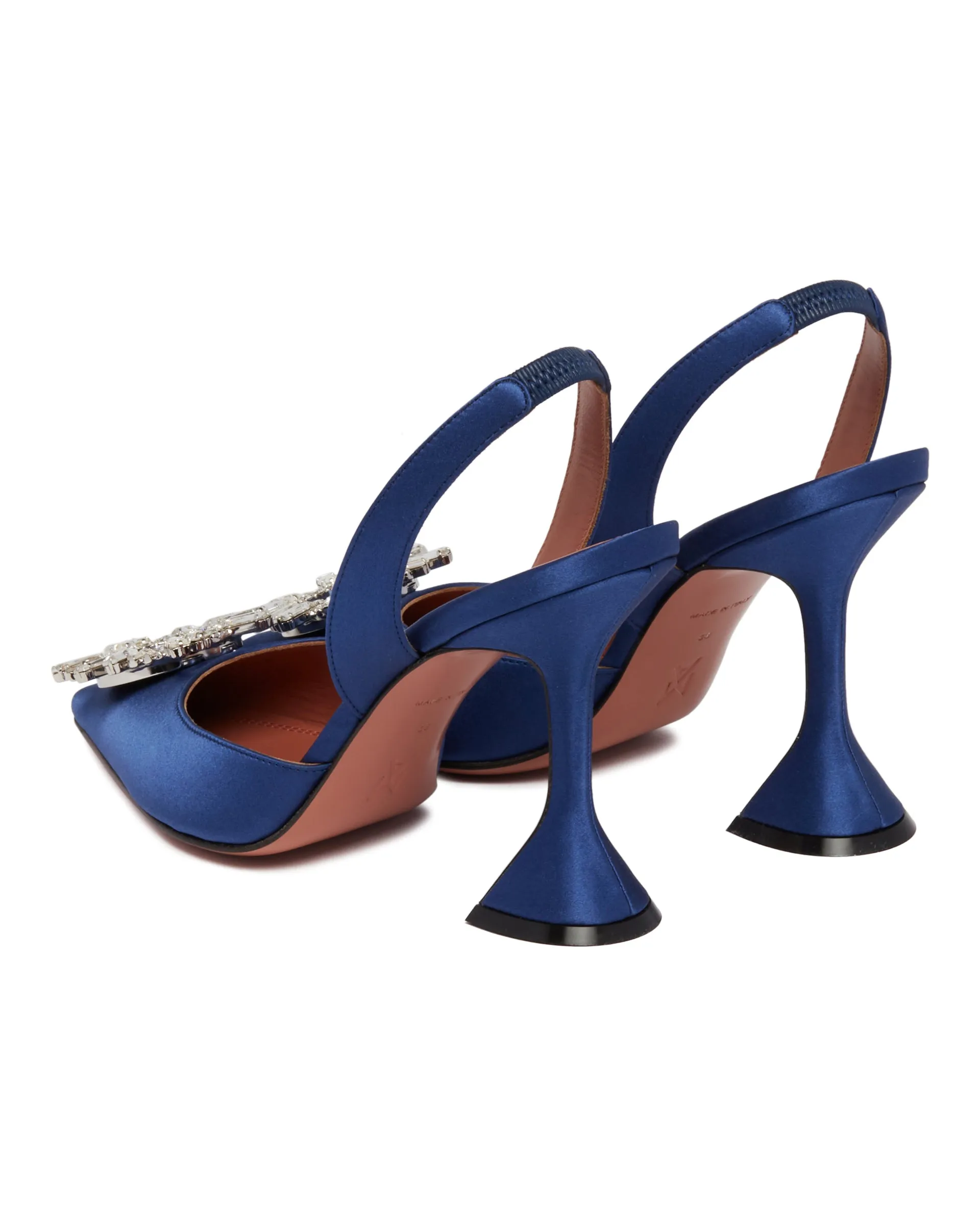 Begum Blue Slingback Pumps