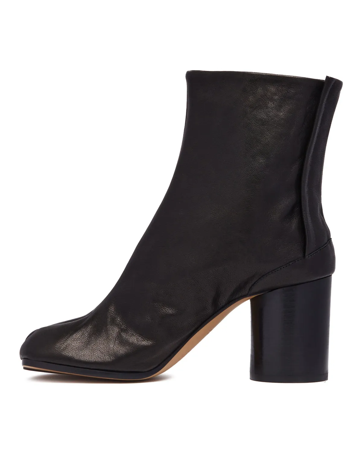 Black Leather Tabi Boots