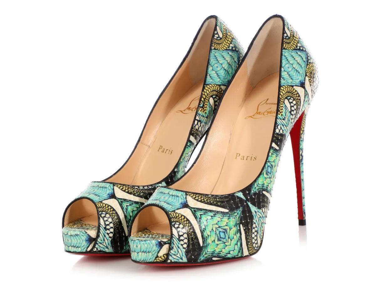 Christian Louboutin Python Inferno Pumps