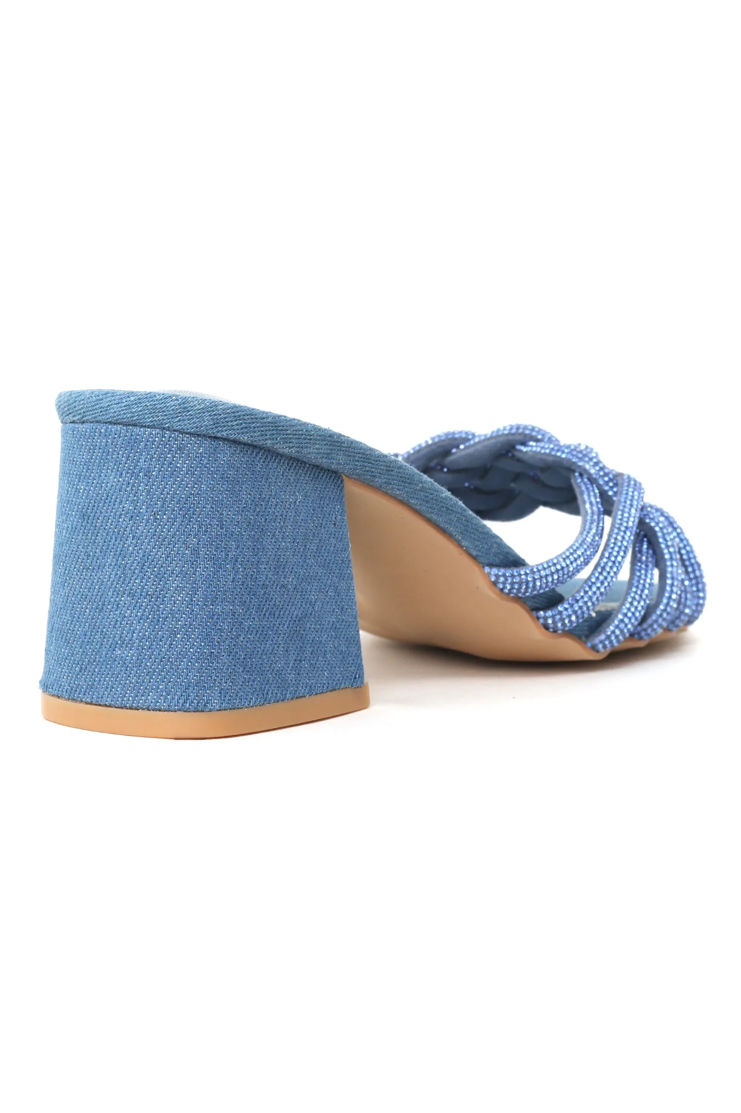 CLASSIC BLOCK HEELS-BLUE