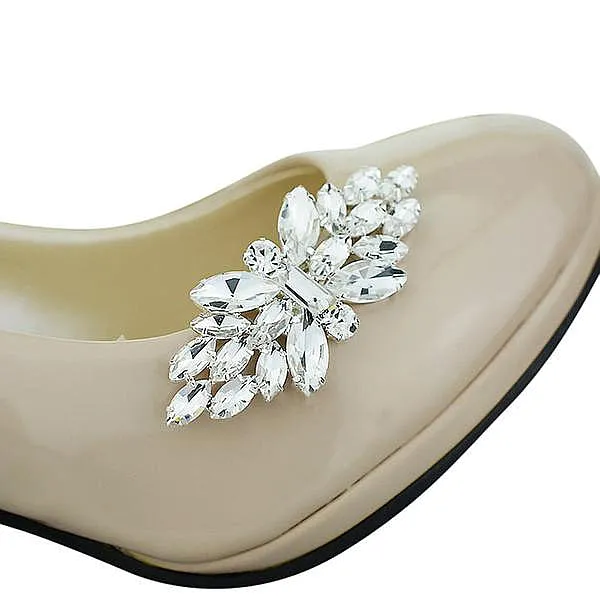 Crystal Butterfly Rhinestone Shoe Clip