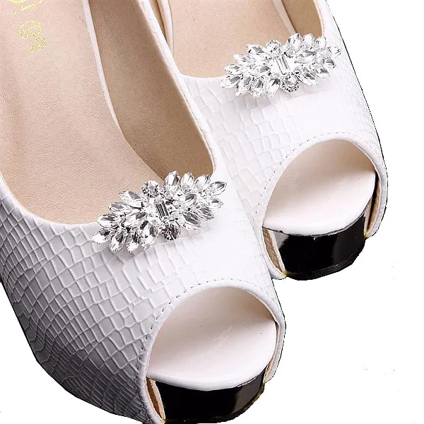 Crystal Butterfly Rhinestone Shoe Clip