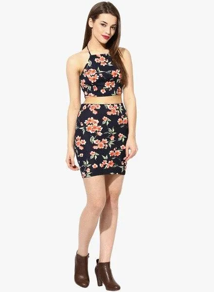 FLORAL ON THE VINE TWO PIECE SKIRT SET