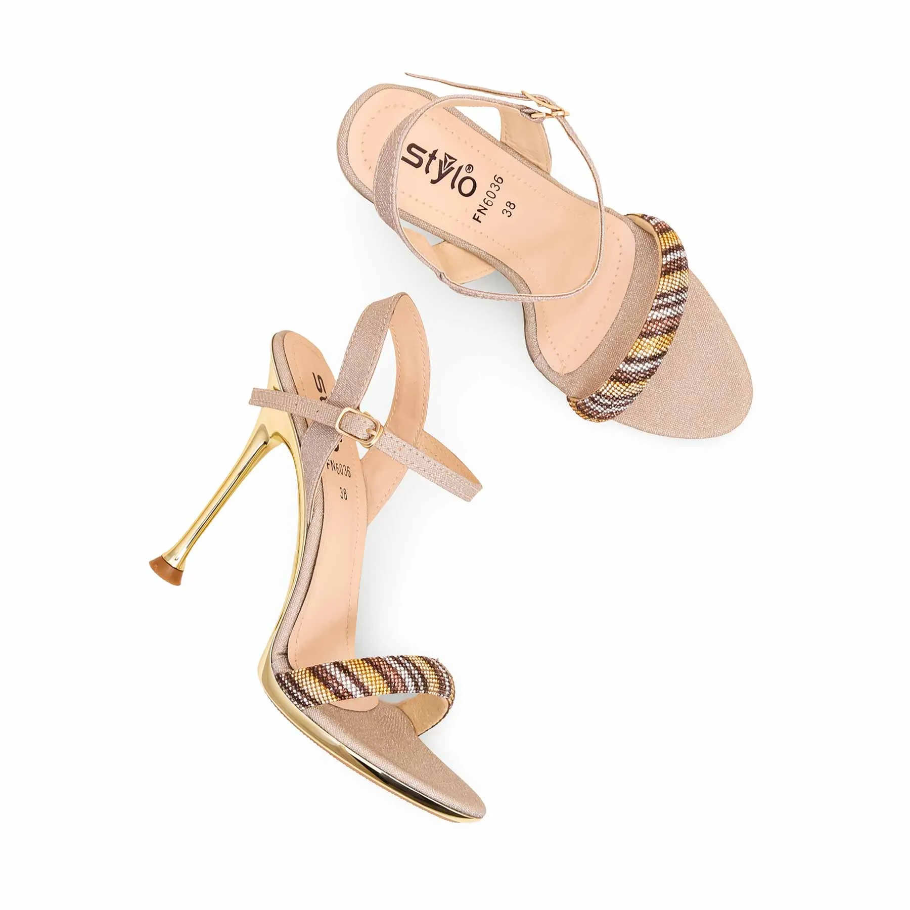 Golden Fancy Bridal Sandal FN6036