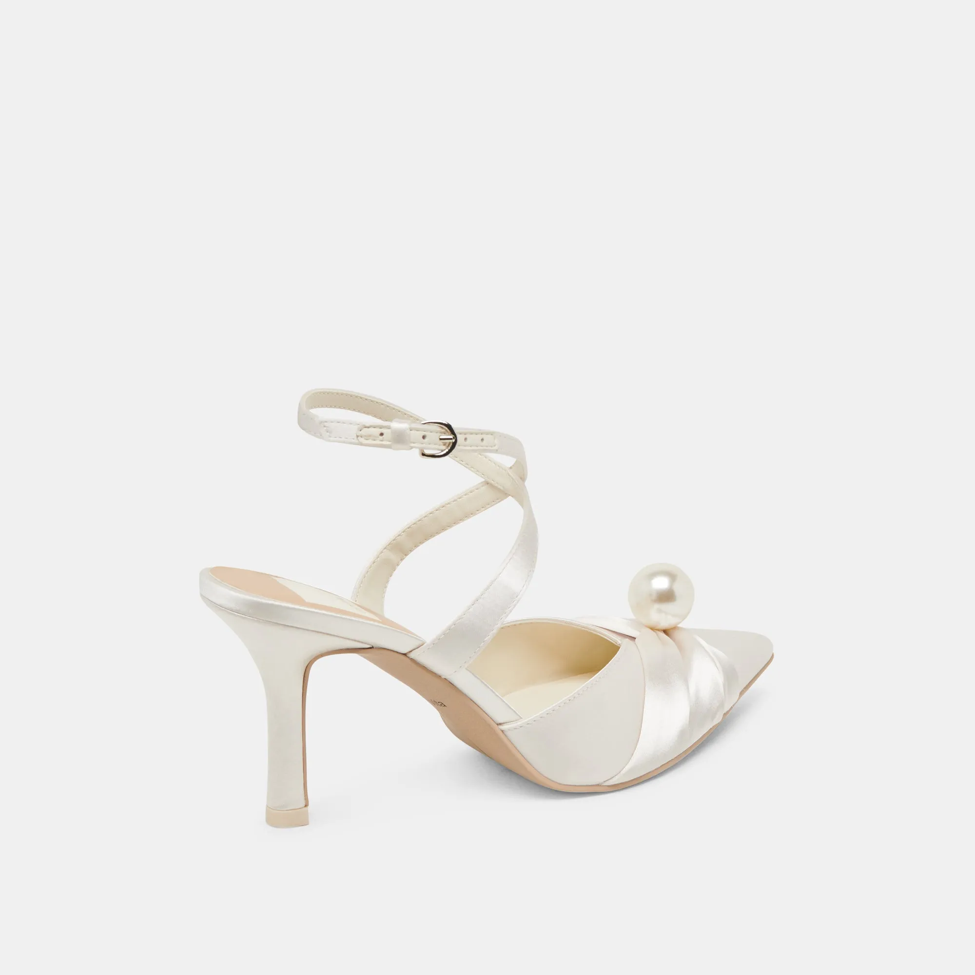 KAYSEY HEELS VANILLA SATIN