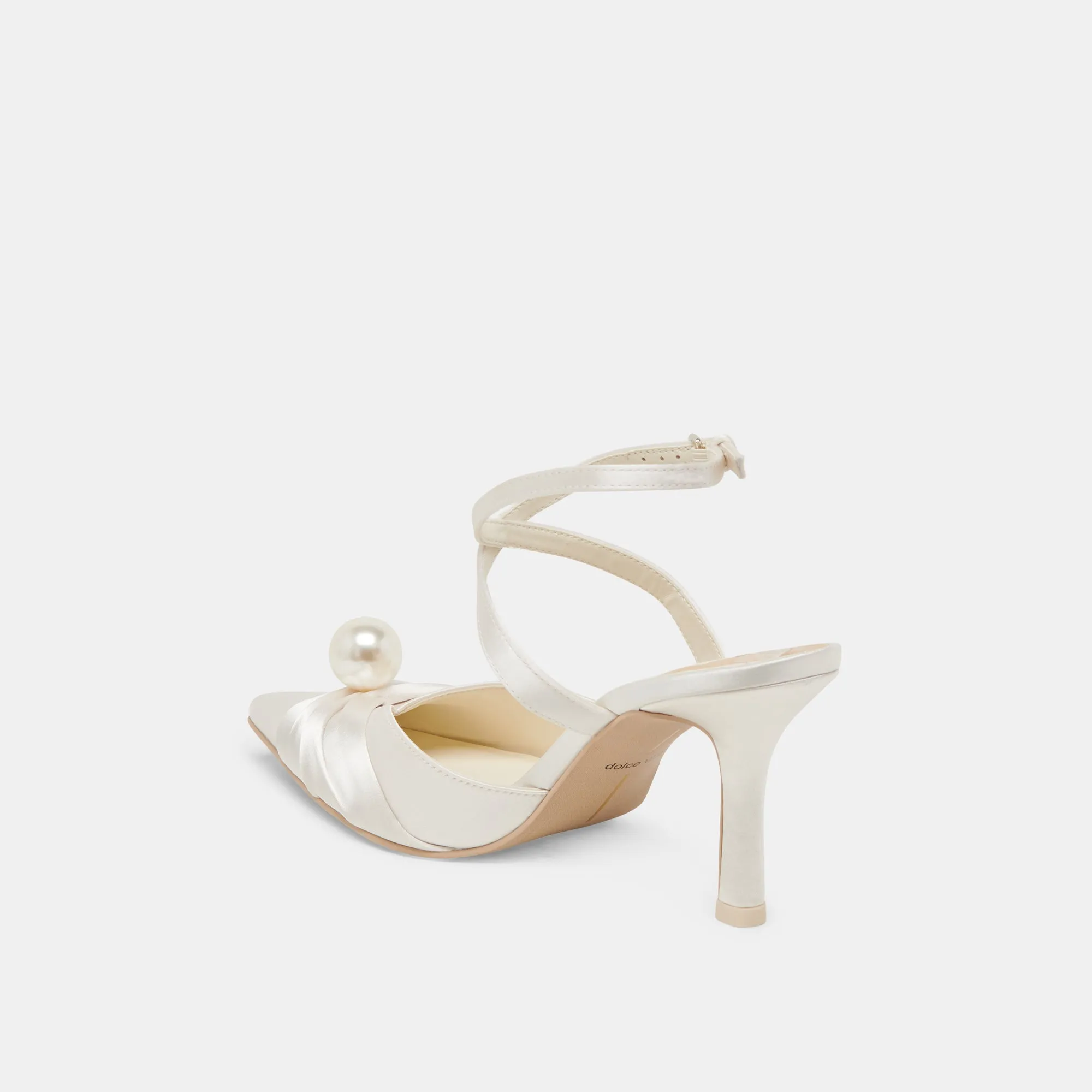 KAYSEY HEELS VANILLA SATIN