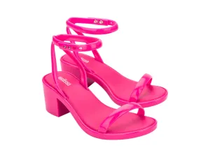 Melissa Shiny II AD Block Heels Pink Sandal For Women