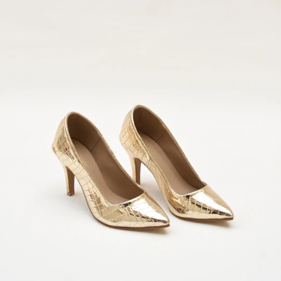 Metallic Muse Heels Golden