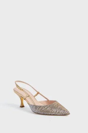 Multi Gold Ocean Lurex Jocelyn Heels