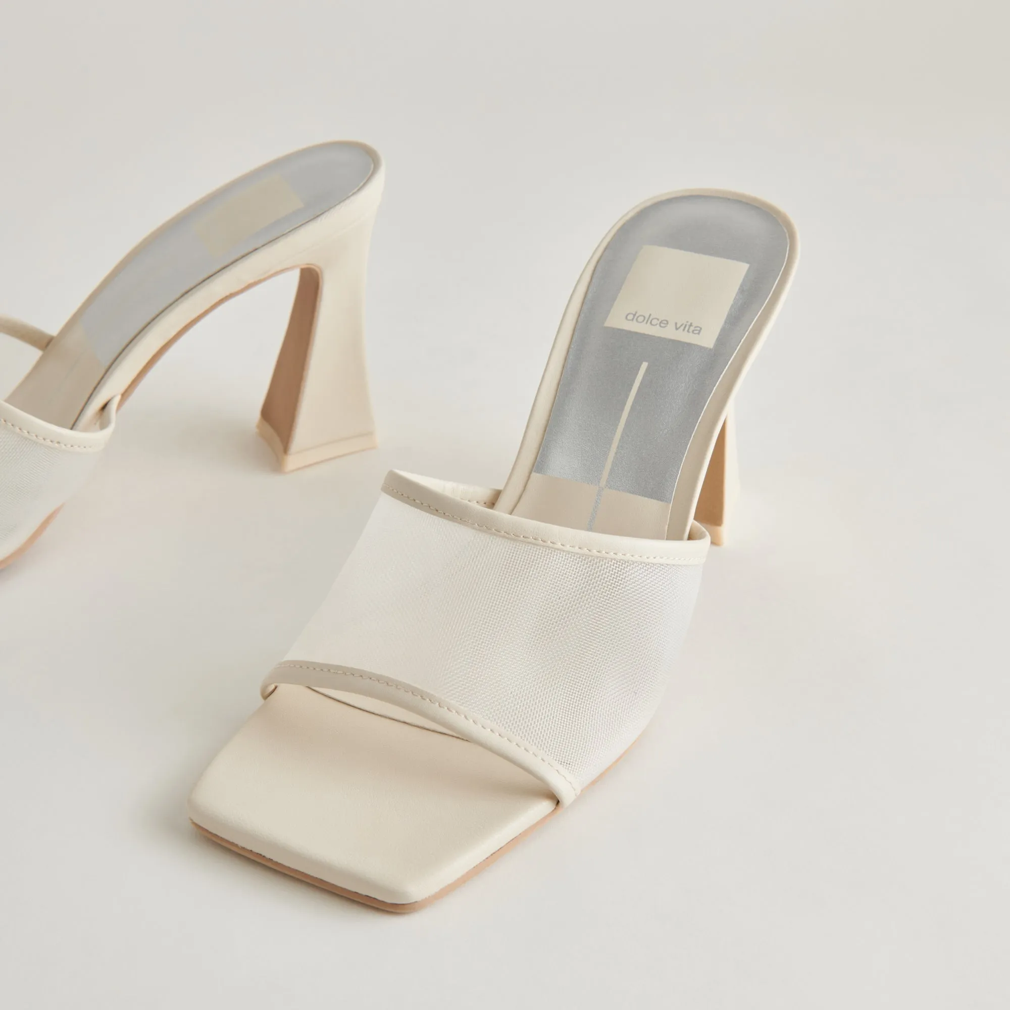 NARDA HEELS IVORY MESH