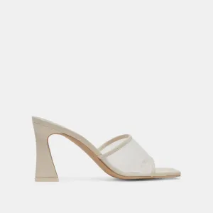 NARDA HEELS IVORY MESH