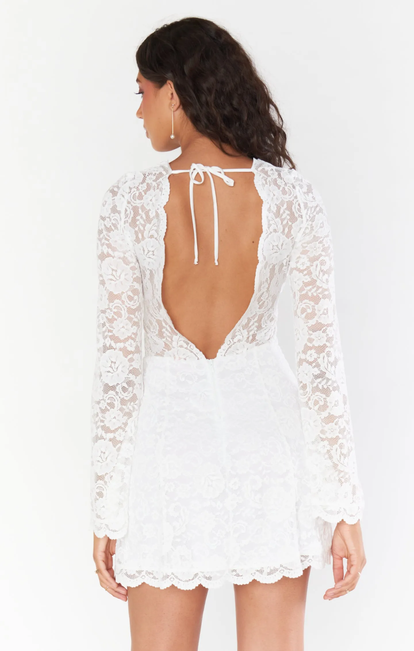 Natalie Mini Dress ~ White Forever Lace