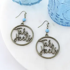 North Carolina Vintage Style Cutout Slogan Earrings