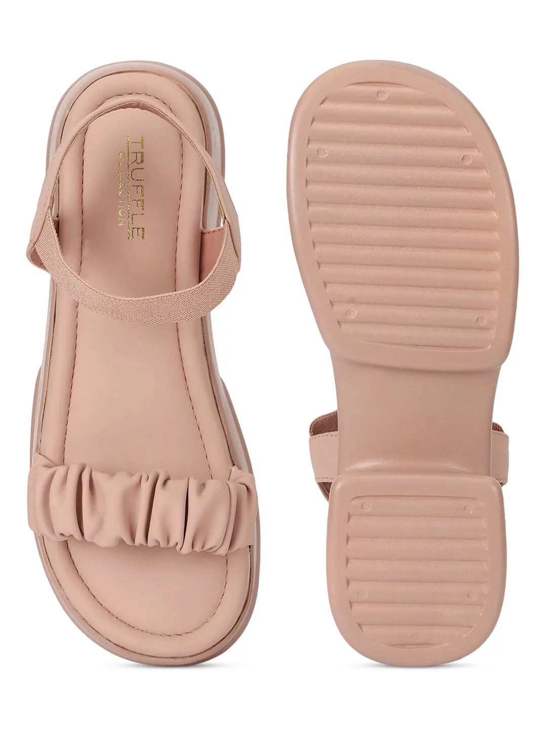 Pink PU Block Sandals (TC-SM01-PNK)