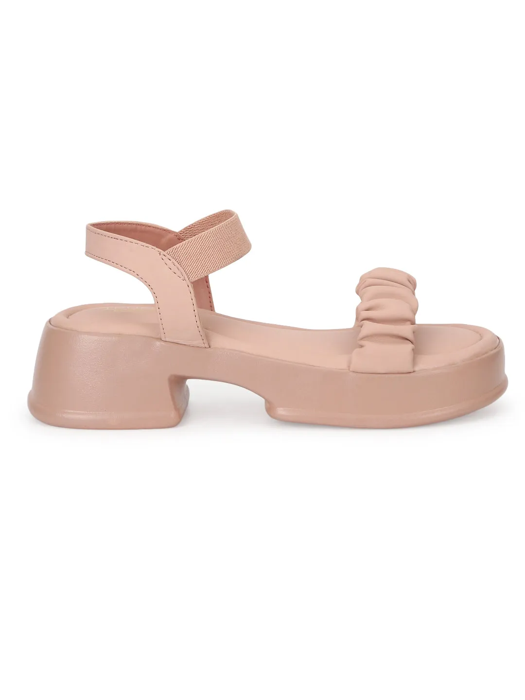 Pink PU Block Sandals (TC-SM01-PNK)