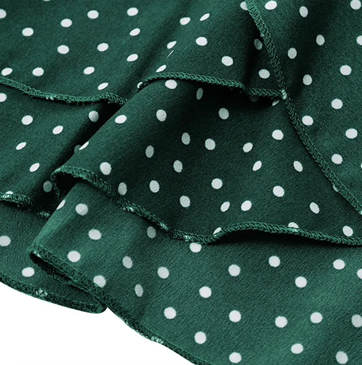 PIPER’S POLKA DOT WRAP MINI DRESS