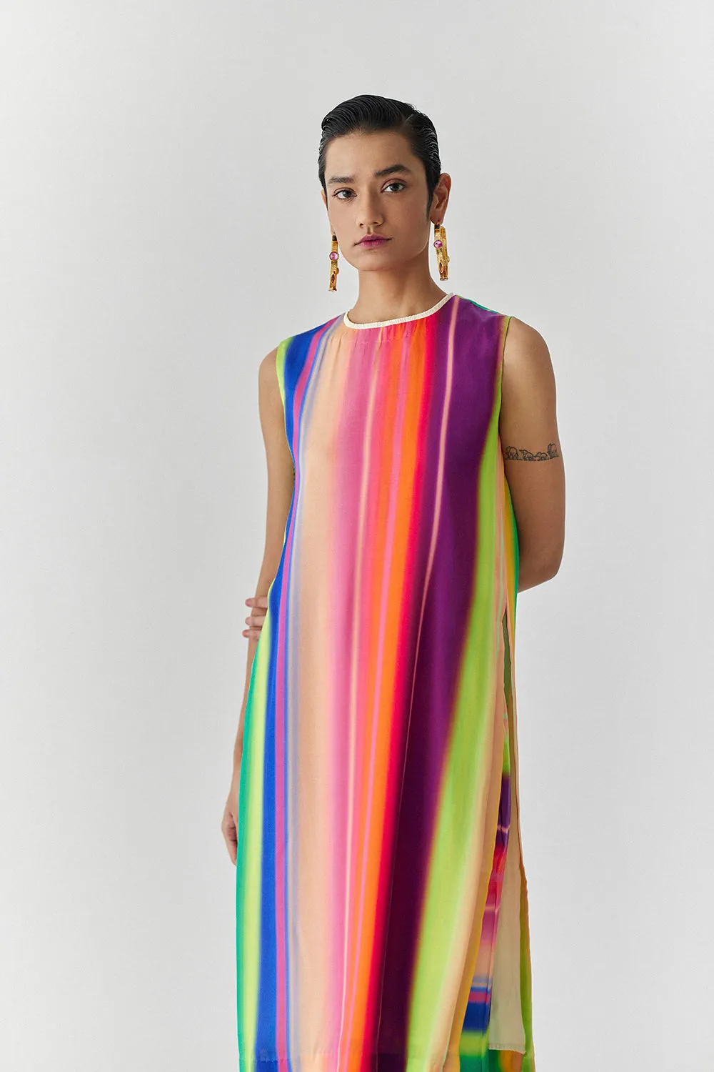 Rainbow Kurta And Pants Co-Ord