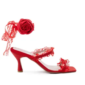 ROMANTICA RED SANDALS