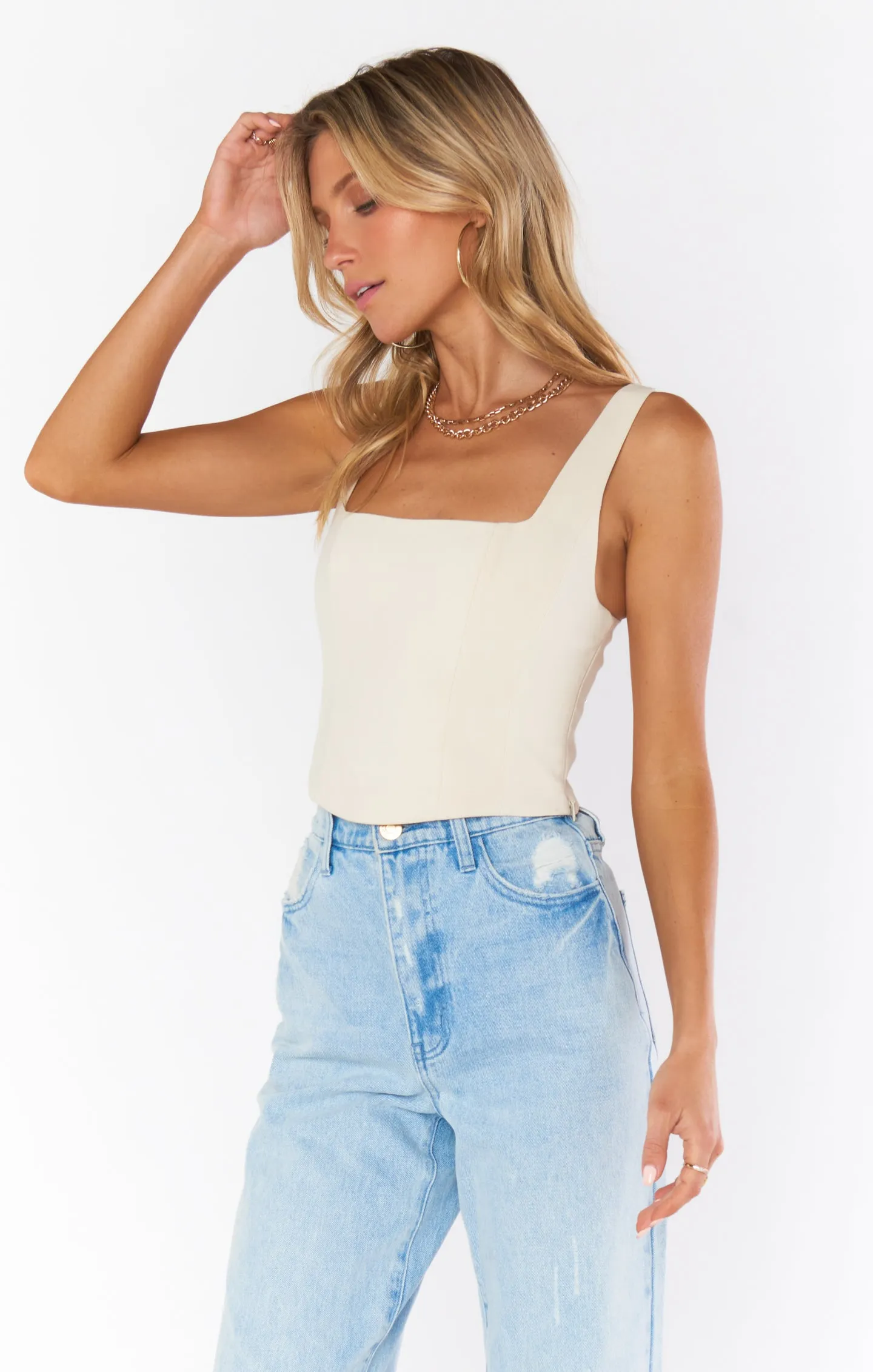 The Corset Top ~ Off White