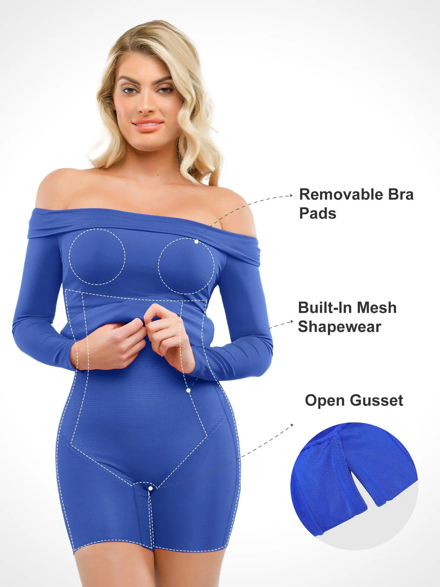 The Shapewear Dresses Off Shoulder