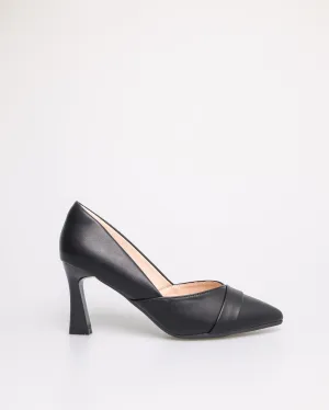 Tomaz NN206 Ladies Fold Pointy Heels (Black)