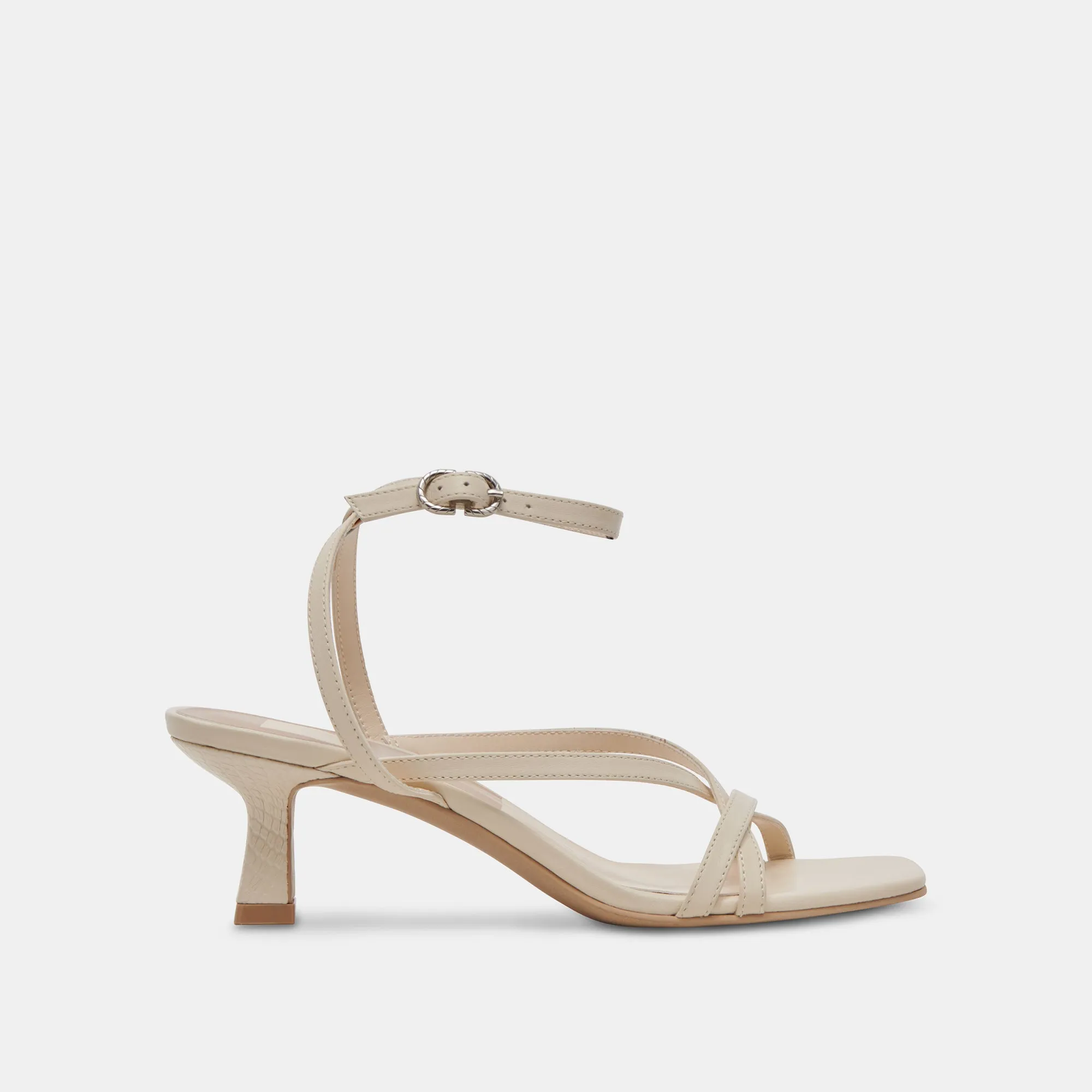 ZAMAL HEELS CREME LEATHER