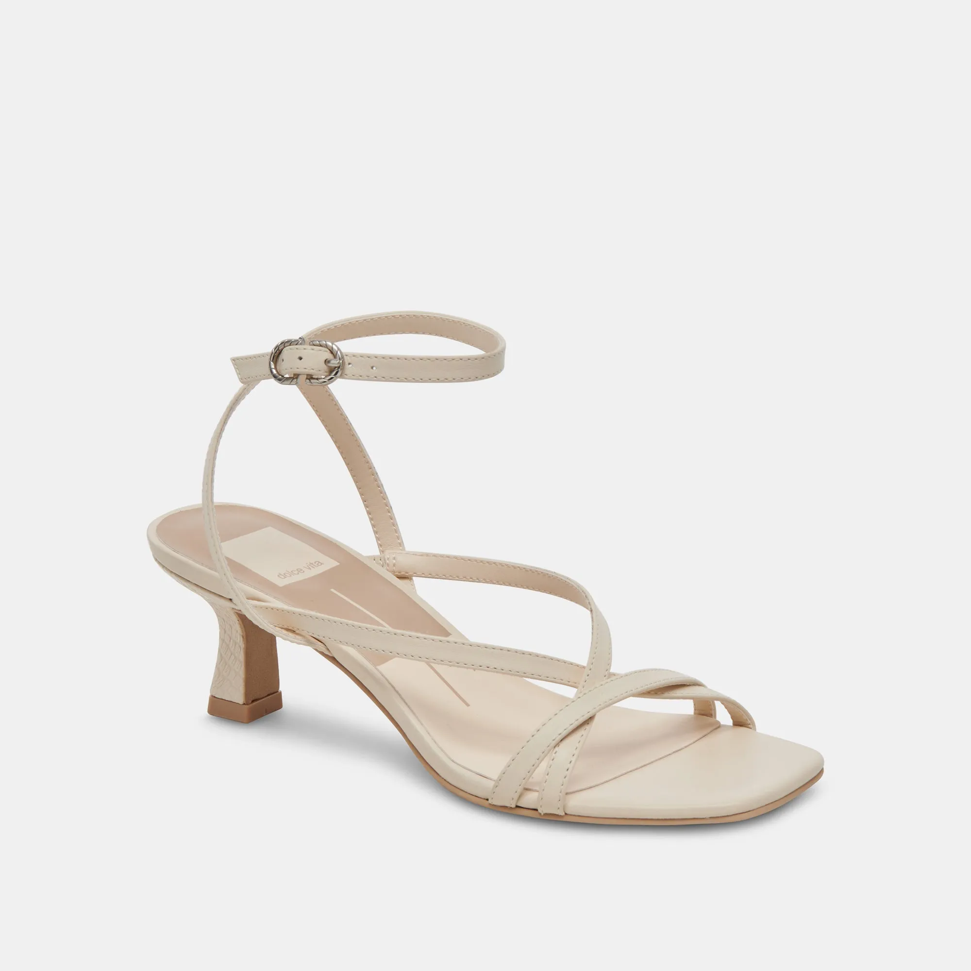 ZAMAL HEELS CREME LEATHER