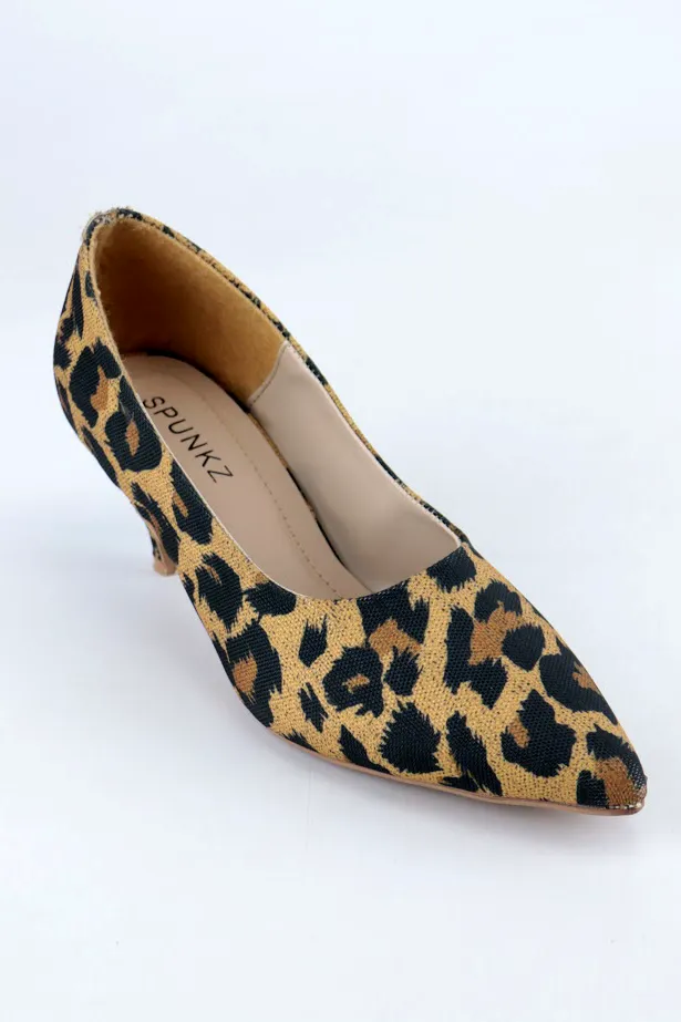 Zelda Leopard-Print Pointed Toe Stiletto Heel Pumps