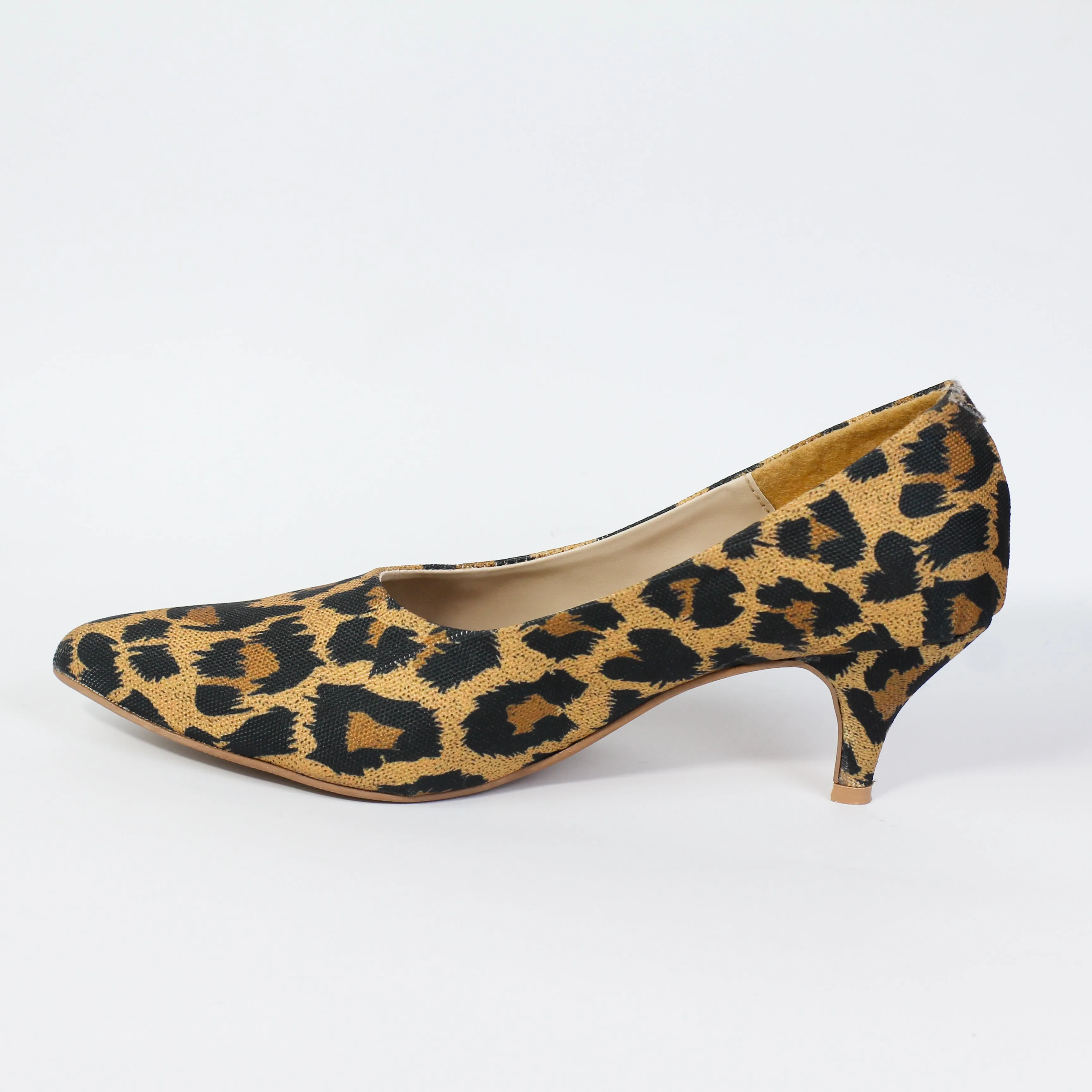 Zelda Leopard-Print Pointed Toe Stiletto Heel Pumps